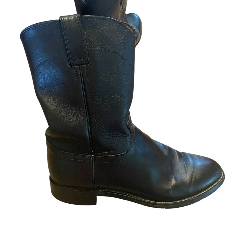 Justin Men’s Classic Roper Western Boot, Medium Toe, Size 9D,‎ EUC